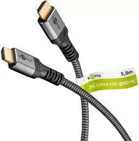 Goobay goobay Plus Ultra High-Speed HDMI-Kabel, 8K @ HDMI-Kabel grau