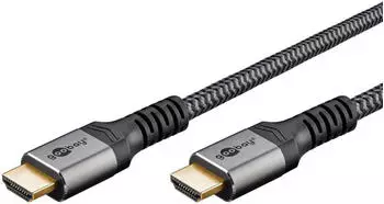 Goobay Plus Ultra High-Speed HDMI-Kabel 8K 60Hz grau 0,5m Goobay Plus Ultra High-Speed HDMI-Kabel 8K 60Hz grau 0,5m