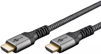 Goobay Plus Ultra High-Speed HDMI-Kabel 8K 60Hz grau 1m Goobay Plus Ultra High-Speed HDMI-Kabel 8K 60Hz grau 1m