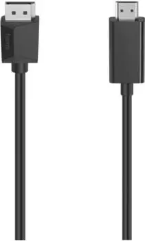 Hama DisplayPort - HDMI (Typ A) (1.50 m, HDMI, DisplayPort), Video Kabel