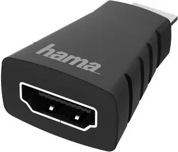 Hama mini HDMI (Typ C) - HDMI (Typ A) (Mini HDMI, 4 cm), Data + Video Adapter, Schwarz