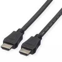 Value HDMI Anschlusskabel HDMI-A Stecker 3.00m Schwarz 11.99.5733 4K UHD, Geschirmt