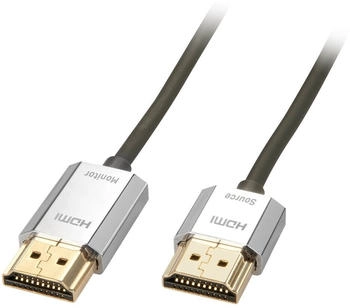 Lindy 41676 CROMO Slim High-Speed-HDMI-Kabel mit Ethernet, Typ A/A (4,5m)