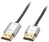 Lindy CROMO Slim High-Speed-HDMI-Kabel mit Ethernet, Typ A/A