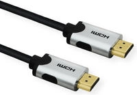Value HDMI Anschlusskabel HDMI-A Stecker, HDMI-A Stecker 2.00 m Schwarz 11.99.5942