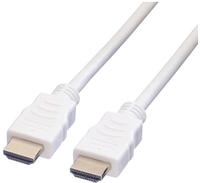 Value HDMI Anschlusskabel HDMI-A Stecker 5.00 m Wei&szlig; 11.99.5705 4K UHD, Geschirmt