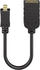 Goobay 58683 - HDMI Adapter, HDMI Micro D Stecker auf HDMI Buchse