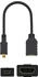 Goobay 58683 - HDMI Adapter, HDMI Micro D Stecker auf HDMI Buchse