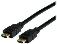 Value HDMI Anschlusskabel HDMI-A Stecker, HDMI-A Stecker 10.00 m Schwarz 11.99.5696