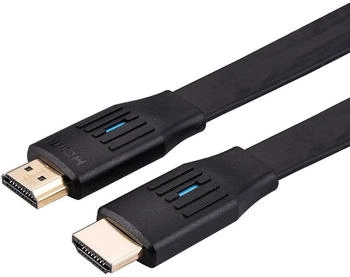Value 11995907 - Ultra High Speed HDMI Kabel mit Ethernet, 8K, flach, 2 m