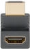 Goobay 65744 - Adapter, HDMI Stecker auf Buchse, 8K 60 Hz, 90° vertikal
