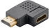 Goobay 65750 - Adapter, HDMI Stecker auf Buchse, 8K 60 Hz, 270° horizontal