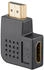 Goobay 65745 - Adapter, HDMI Stecker auf Buchse, 8K 60 Hz, 90° horizontal
