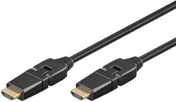 Goobay 61292 - HDMI Kabel Stecker/Stecker, 360&deg;, 4K 60 Hz, 5 m