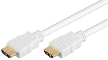 Goobay 61017 - High-Speed-HDMI&trade;-Kabel mit Ethernet, 0,5 m, wei&szlig;