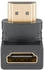 Goobay 65749 - Adapter, HDMI Stecker auf Buchse, 8K 60 Hz, 270° vertikal