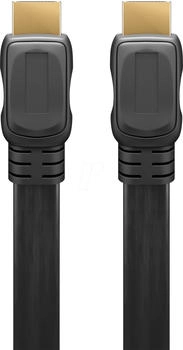 Goobay 61280 - High Speed HDMI&trade; Flachkabel mit Ethernet, 3 m