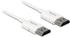DeLOCK Slim High Speed 4K HDMI Kabel mit Ethernet Stecker/Stecker weiß