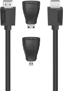 Hama HDMI (Typ A) mini HDMI (Typ C) - HDMI (Typ A) mini HDMI (Typ C) (1.50 m, HDMI), Video Kabel