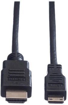 Value 11995580 - HDMI-A Stecker > HDMI Mini-C Stecker, mit Ethernet, 2 m