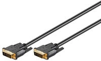 Goobay 69203 DVI-I Kabel FullHD Dual Link gold 2m L&auml;nge