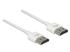 DeLOCK Slim High Speed 4K HDMI Kabel mit Ethernet Stecker/Stecker weiß