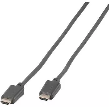 Vivanco High Speed HDMI Kabel mit Ethernet, vergoldete Kontakte, 4K/60 Hz, 5,0 m (45524)