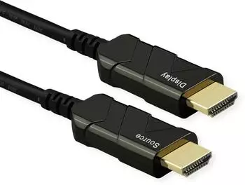 Roline 8K Ultra Active Optical HDMI Cable 50 m Black