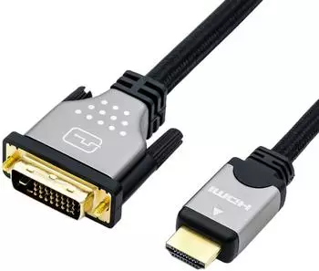 Roline DVI to HDMI Dual Link Monitor Cable M/M 1.5 m Black/Silver