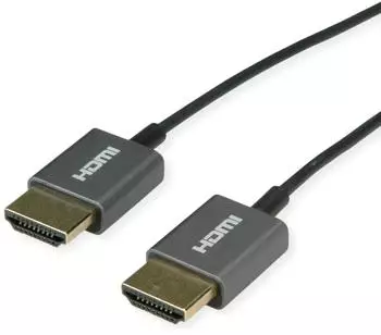 Roline 8K Ultra HD HDMI Cable with Ethernet Ultra-Thin Coax M/M 1.5 m Black