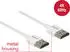 DeLOCK Slim High Speed 4K HDMI Kabel mit Ethernet Stecker/Stecker weiß