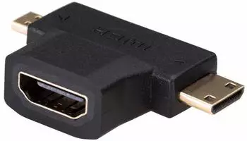 Akyga Mini HDMI to Mini/Micro HDMI Adapter Black
