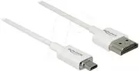 DeLOCK Slim High Quality - HDMI mit Ethernetkabel - mikro HDMI (M)