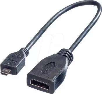 Roline HDMI-A to Micro-HDMI Adapter 11045584 (0.15 m)