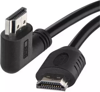 EMOS HDMI 2.0 High Speed Cable with Ethernet Angled 90&deg; (1,5 m) Black