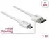 DeLock Micro HDMI to HDMI Cable with Ethernet (1 m) White