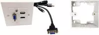 VivoLink WI221293 - HDMI + VGA + USB A + 3.5mm - USB 2.0 - Wei&szlig; - 20 g - 250...