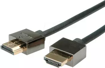 Roline HDMI High Speed Cable with Ethernet (1 m) Black