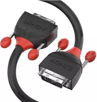 Lindy DVI-D Male/Male Cable Black Line (5 m) Black
