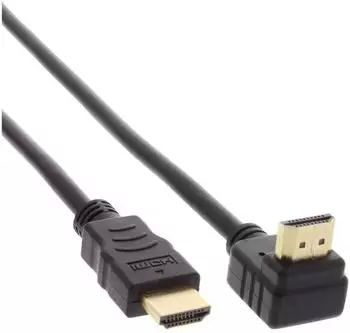 InLine Angled HDMI Cable 17033 High Speed with Ethernet (0.3 m) Black
