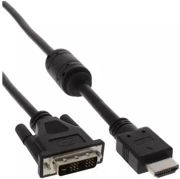 InLine HDMI to DVI Cable 17659 (0.5 m) Black