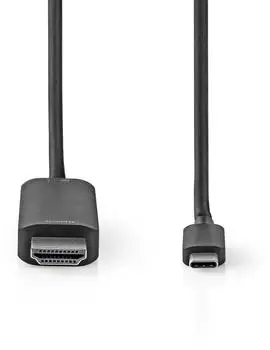 Nedis USB-C USB 3.0 to HDMI Cable CCGL64655BK (2 m) Black