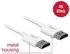 DeLOCK Slim High Speed 4K HDMI Kabel mit Ethernet Stecker/Stecker weiß
