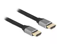 DELOCK 83994, Delock HDMI Anschlusskabel HDMI-A Stecker 0.5 m Grau 83994 8K UHD,