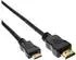 InLine HDMI-zu-Mini-HDMI-Kabel High Speed (0,3 m) schwarz