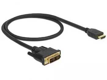 DeLock DVI zu HDMI Kabel 85581 (0,5 m) schwarz