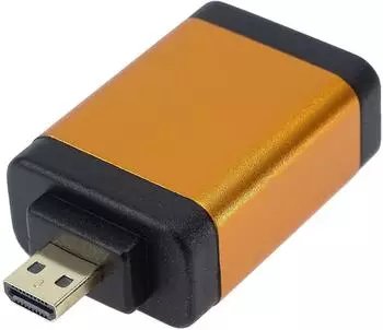 PremiumCord HDMI Type A to Micro HDMI Type D Adapter Orange