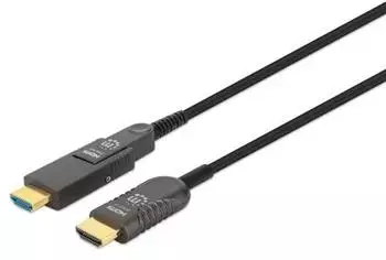 Manhattan Aktives optisches HDMI-Glasfaserkabel 4K@60Hz, HDMI-A auf Micro-HDMI, 50m (355537)