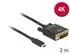 DeLock USB-C auf DVI 24+1 Grafikadapter 3840x2160, 2m (85321)