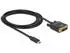 DeLock USB-C auf DVI 24+1 Grafikadapter 3840x2160, 2m (85321)
